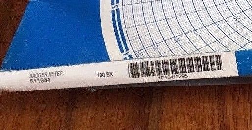Chart Recorder Circular paper Badger Meter 5119964