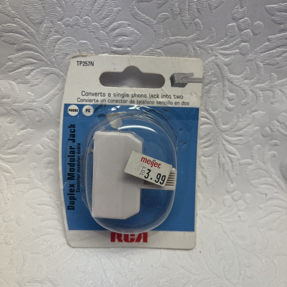 RCA TP257R Modular Phone Adapter 2-In-1 White