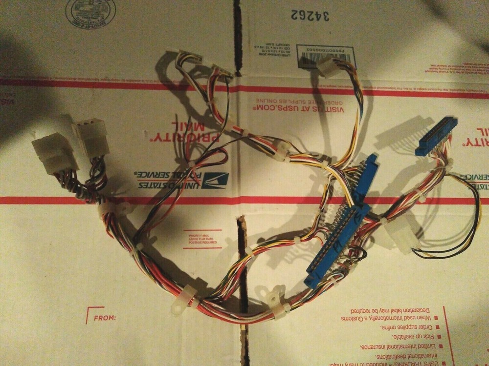 wonder wheel arcade redemption pcb connectors #1554