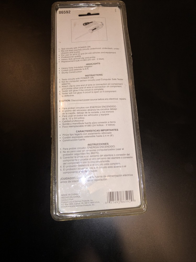 Dorman 86592 Circuit Tester