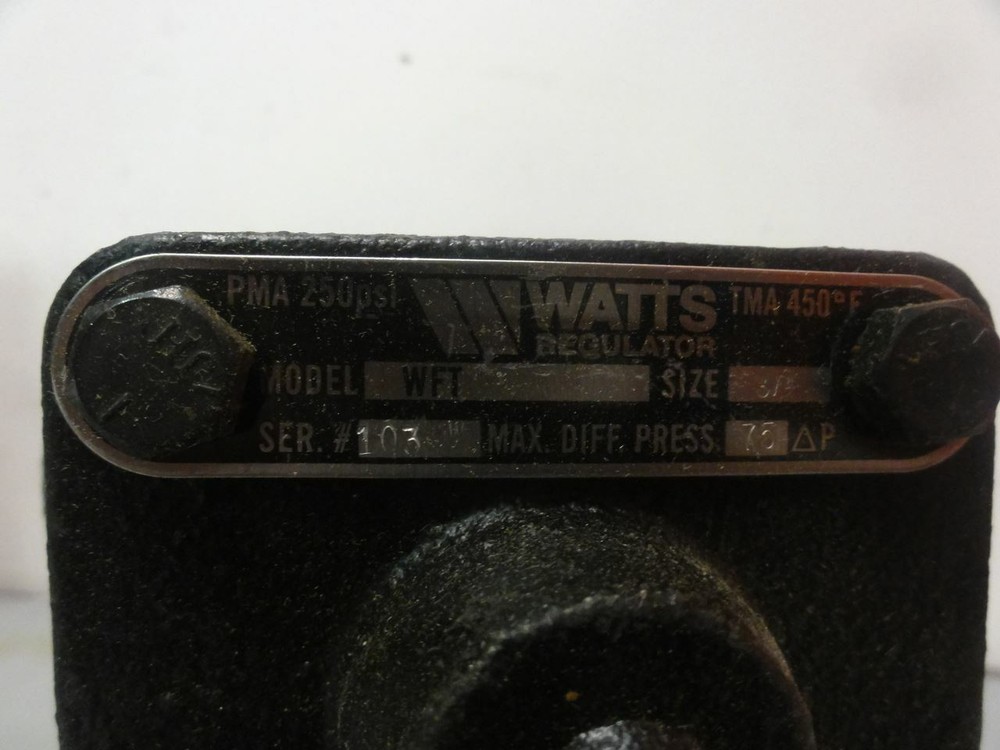 Watts Regulator WFT 3/4" New (Open Box)