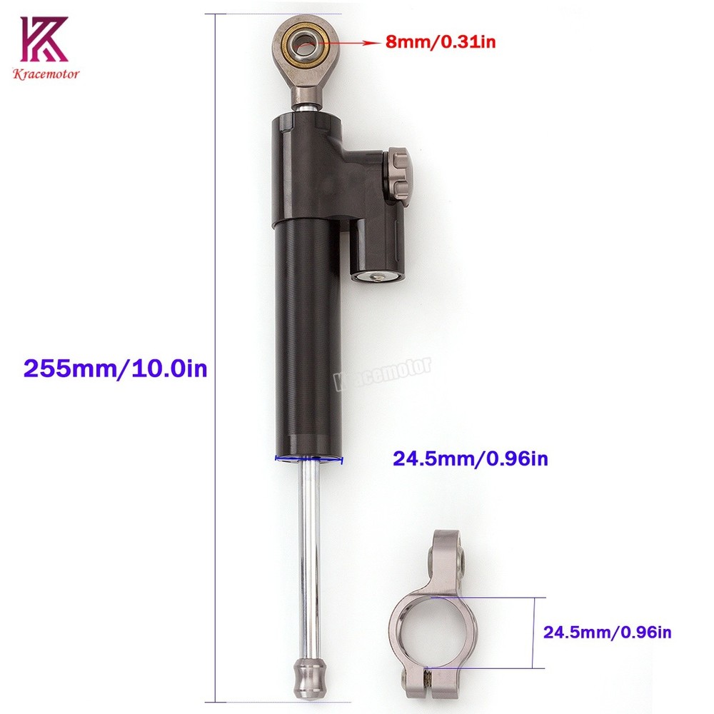 CNC Motorcycle Steering Damper Stabilizer Linear Safe Control For Honda Yamaha