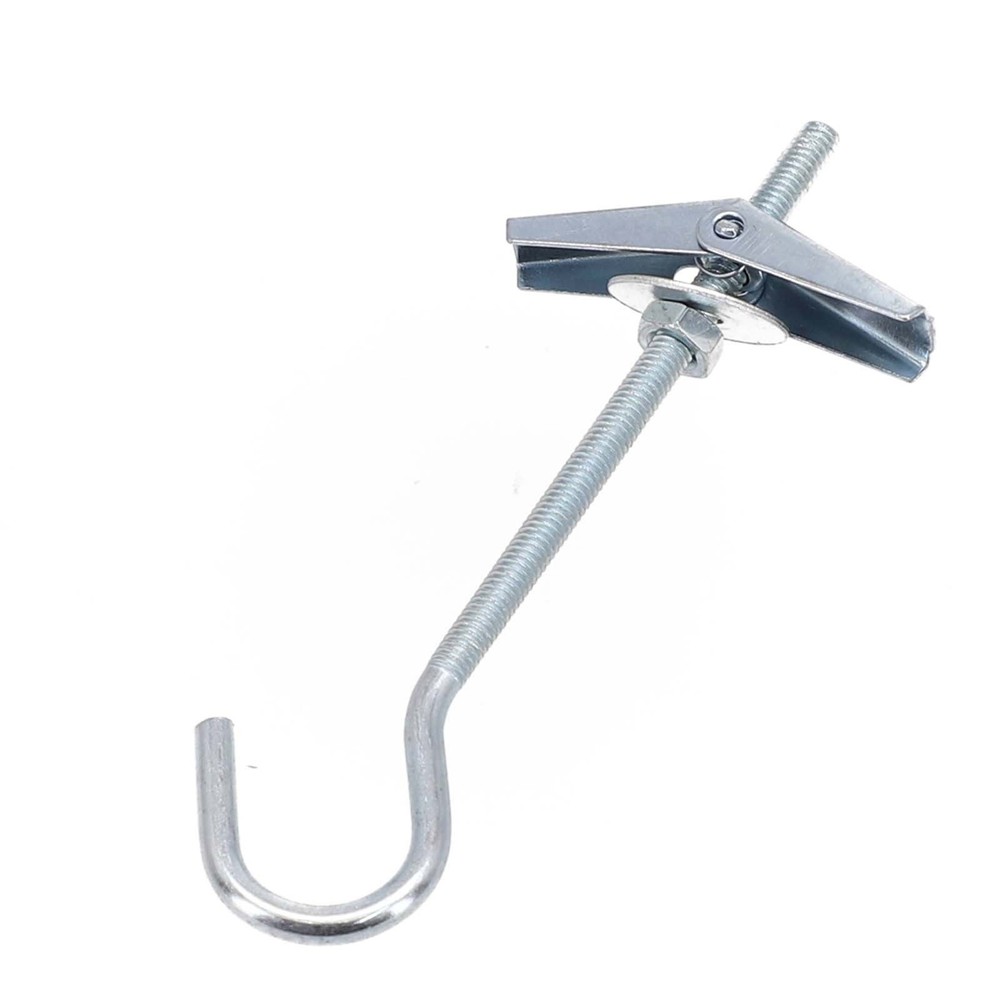 Ceiling Hook 2Pcs 90mm Finish Galvanized Steel Hangers Kit Organization