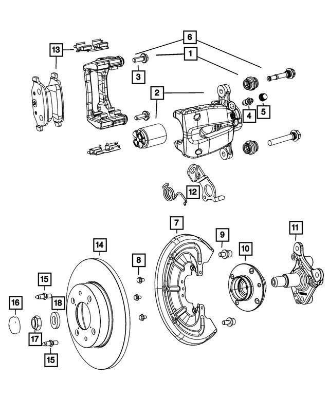 Genuine Mopar Disc Brake Boot Kit 68233532AA
