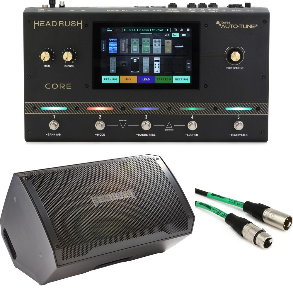 HeadRush Core Guitar Multi-effect/Amp Modeler/Vocal Processor Unit and 1x12"