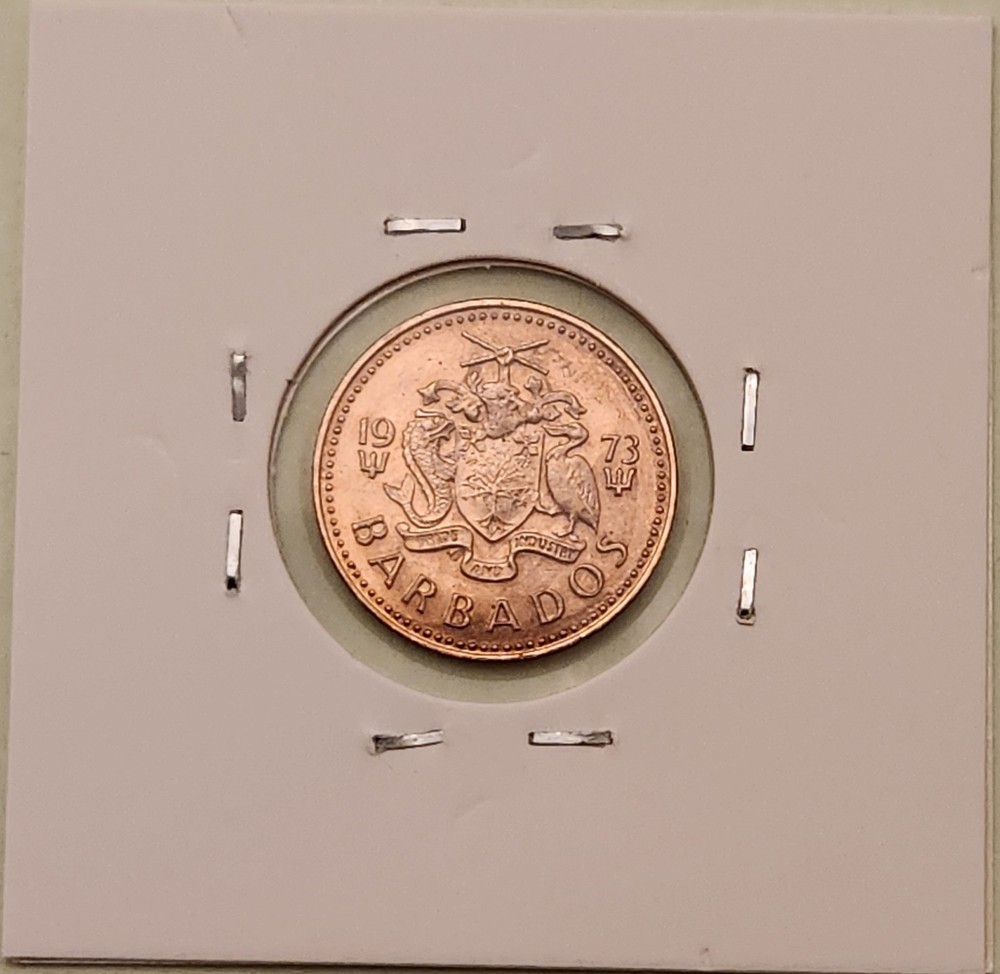 Barbados coin, 1 Cent, 1973
