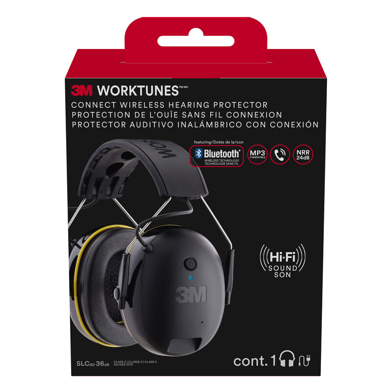 3M 90543H1-DC-PS Worktunes Connect Wireless Hearing Protector with Bluetooth