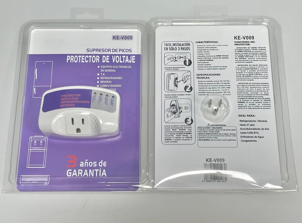 US Voltage Protector Surge Home Refrigerator Power Outlets Socket 120V