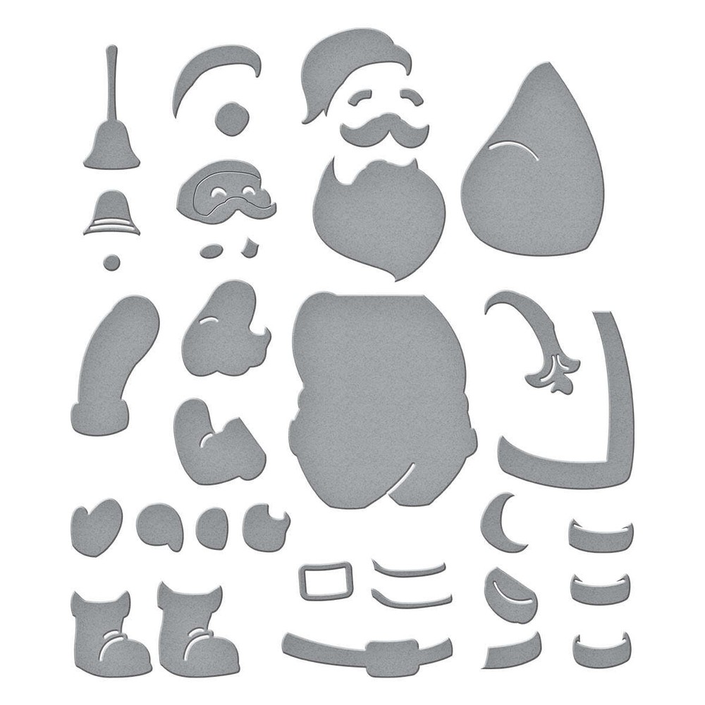 Spellbinders Etched Dies - Santa's Here!, S4-1289