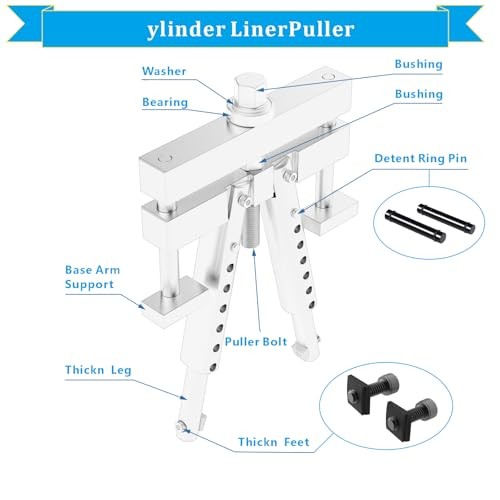 Replacement Feet for Universal Cylinder Liner Puller Tool Kit ZTSE2536-2 Large