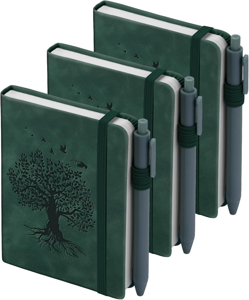 3 Pack Pocket Journaling Notebooks, A6 Small Notebook For Note Taking Journaling