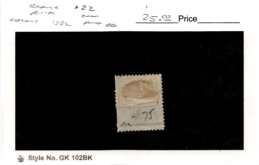 Orange River Colony, Postage Stamp, #22 Mint Hinged, 1882 Tree