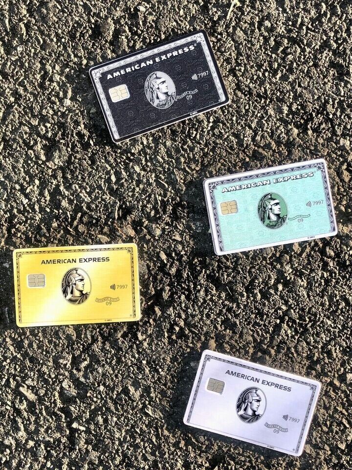 Ameriican Expresss Black AMEXX Credit Card SMART Sticker Skin Wrap