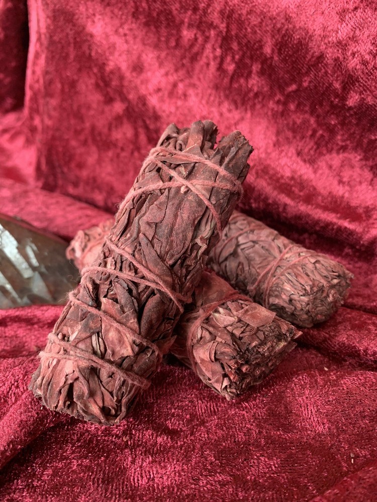 NessaStores CA White Sage + Dragon's Blood Smudge Stick 4" Bundle (2pc)
