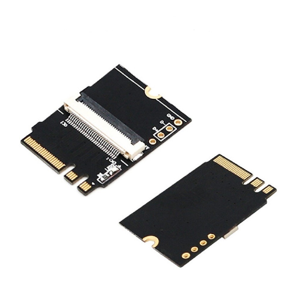 M.2 key A/E/A+E to Mini PCI-E Adapter with FFC Cable Case