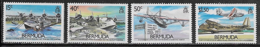 Bermuda Scott #'s 524 - 527 MNH