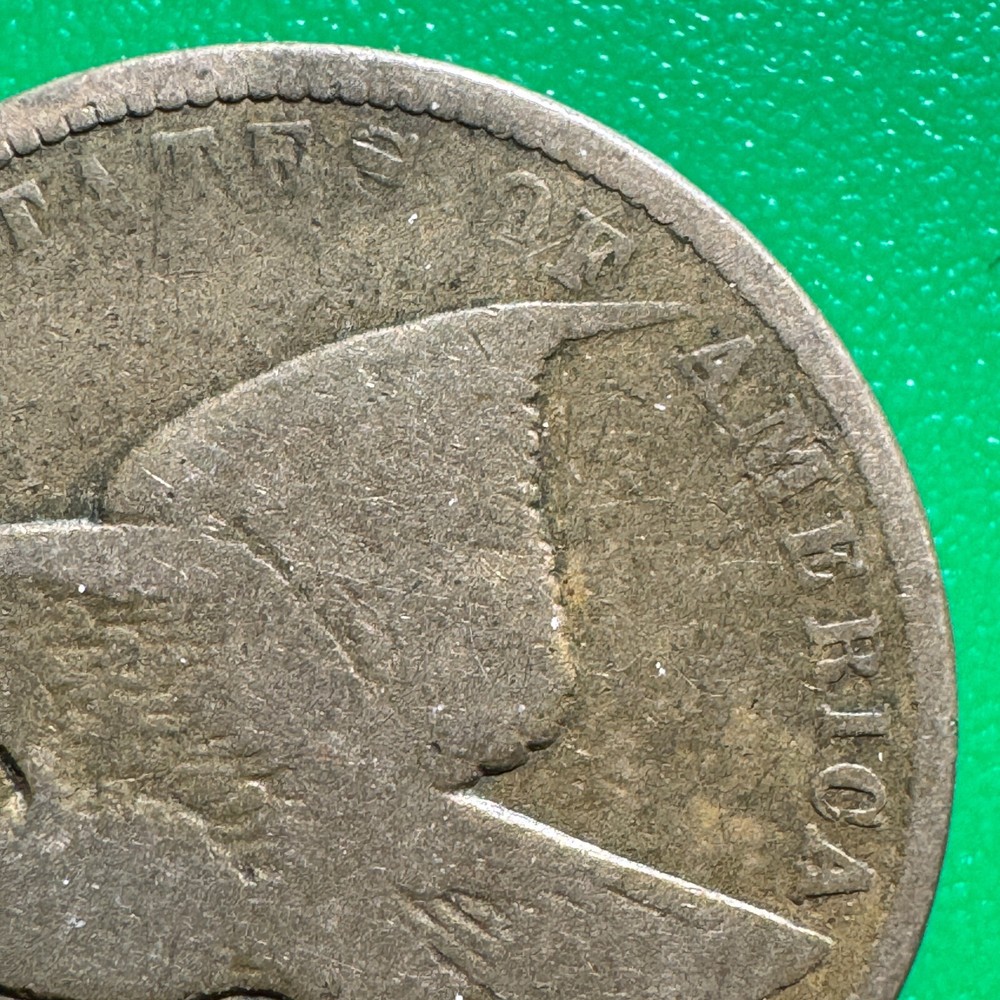 1858 LL Flying Eagle Cent C128