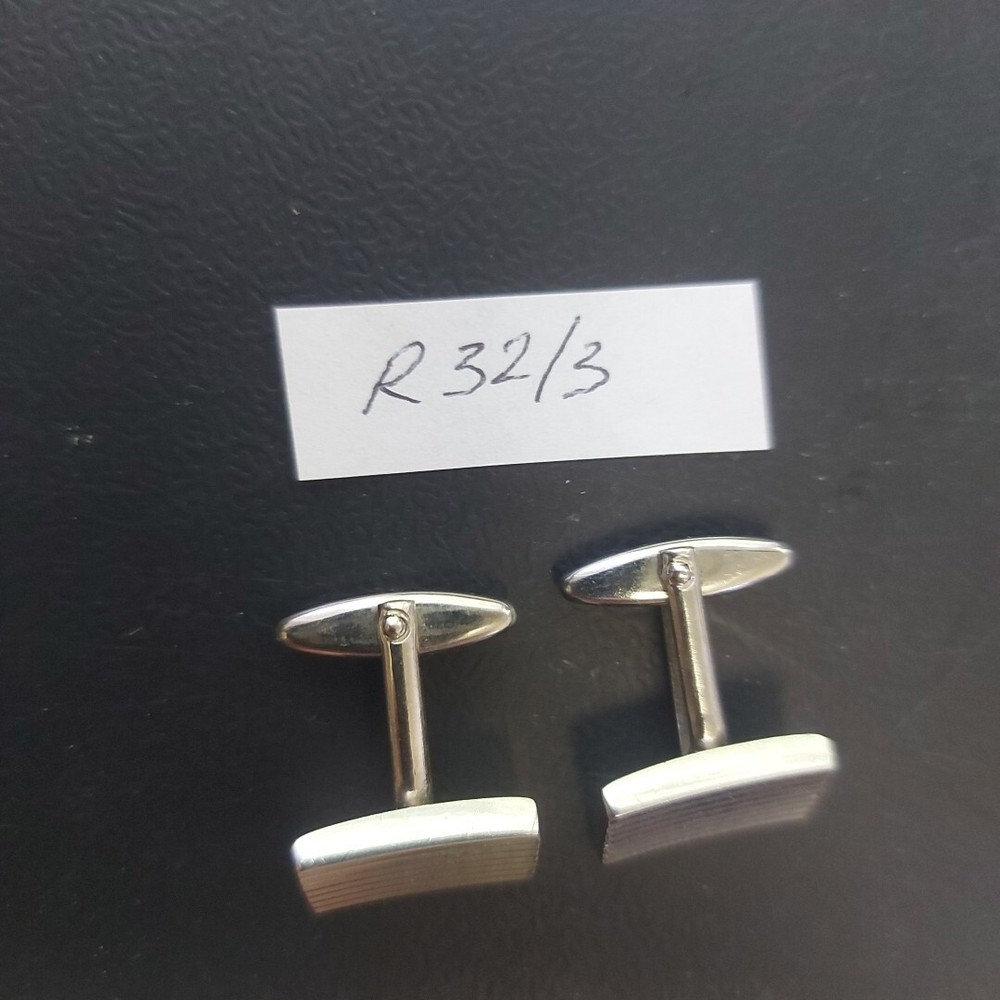 Vintage Cufflinks, Silver Tone Metal.