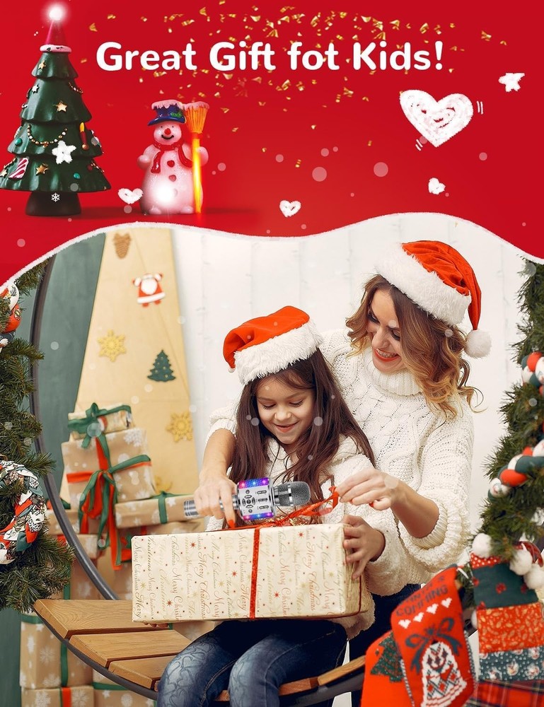 Bluetooth Karaoke Mic for Children's Parties