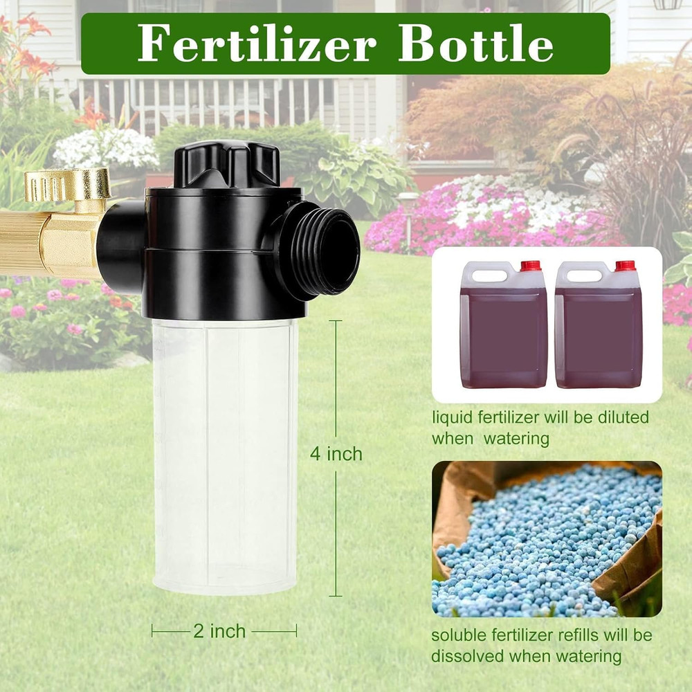 Deep Root Watering Tool for Trees, Tree Watering Spike with Fertilizer Bottle, S