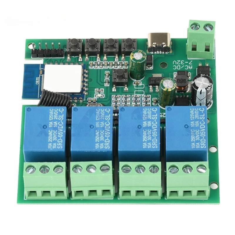 4 Channel Relay Switch Module Tuya Smart WIFI Remote Control Relay 2.4GHz 433MHz