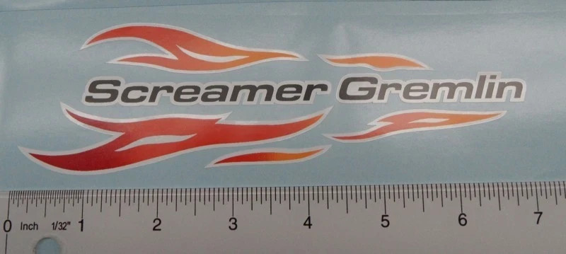 Sears Screamer Gremlin decals