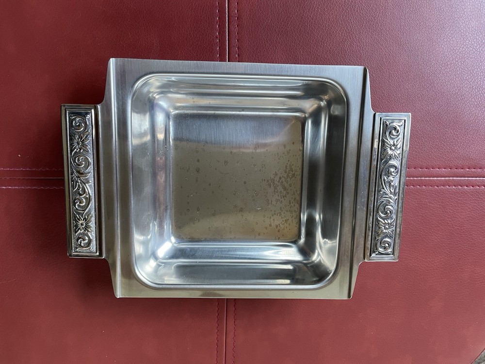 Silver Serving Dish International Decorator Stainless 18-8