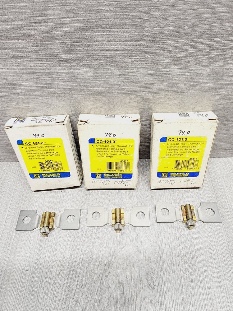 3pc Square D CC94 Overload Relay Thermal Unit