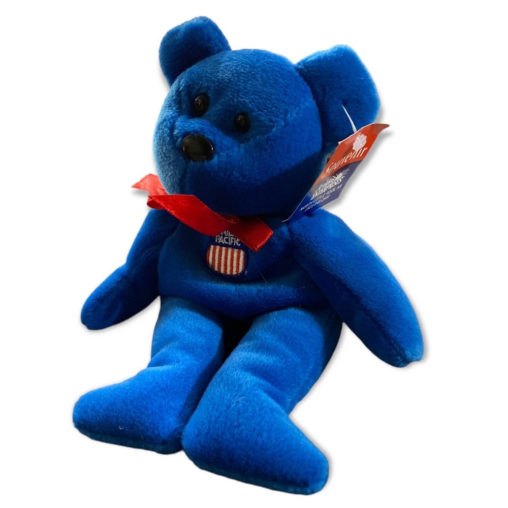 Union Pacific Railroad Blue Bear w/ Tags