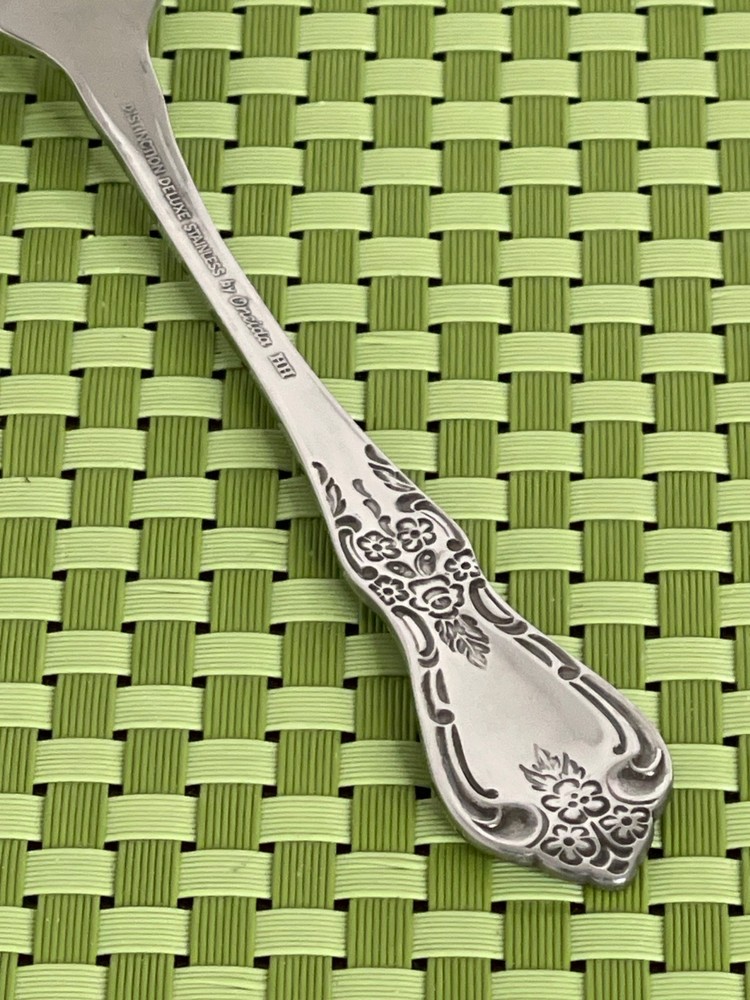 Oneida KENNETT SQUARE Stainless Dinner Fork Distinction Deluxe Flatware - 7 1/4"