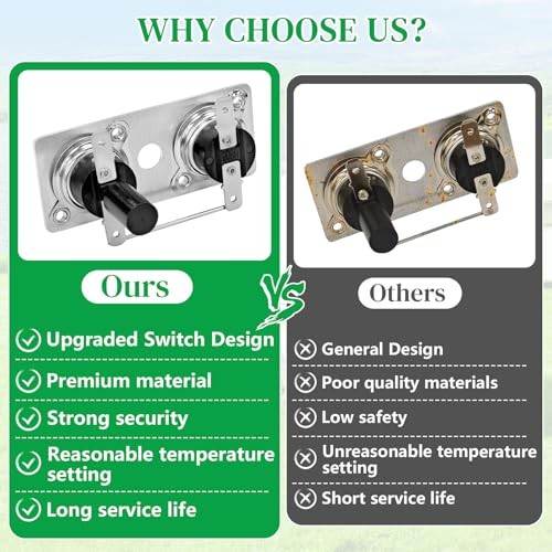 232306 RV Water Heater Thermostat Switch Compatible with Suburban 120V 2 Pack