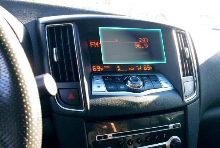 Crystal Clear Screen Protector for 2014 Nissan Maxima (non GPS) Navigation