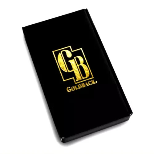 Goldback Gold Note Box With Insert - Holds All Goldback 24KT Aurum Notes INSTOCK