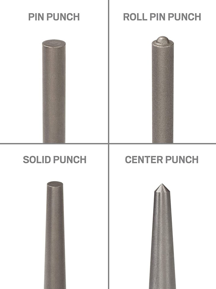 TEKTON Gunsmith Punch Set 18-Piece 66564 Pin Roll Pin Solid Center Precise Tips