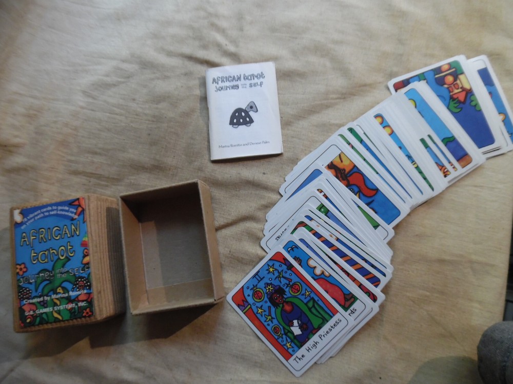 Rara African Tarot Cards In Corrugated Box Version Second Printing