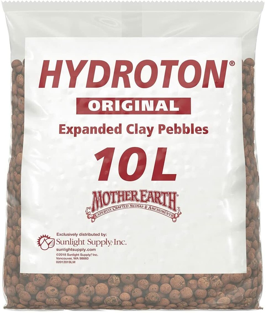 Hydroton Original Clay Pebbles 10 Liter | Lightweight Expanded Clay Aggregate