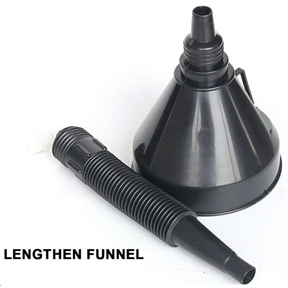 Durable Universal Plastic Funnel - Ideal for Kitchen, Garage & Car Oil Changes