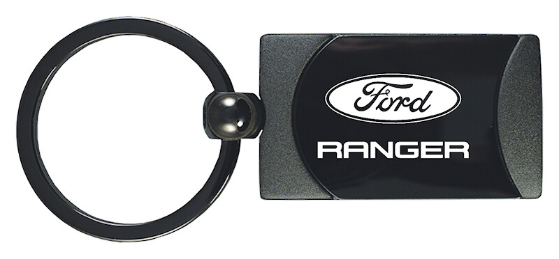 Ford Ranger Two-Tone Rectangular Key Fob (Gun Metal)