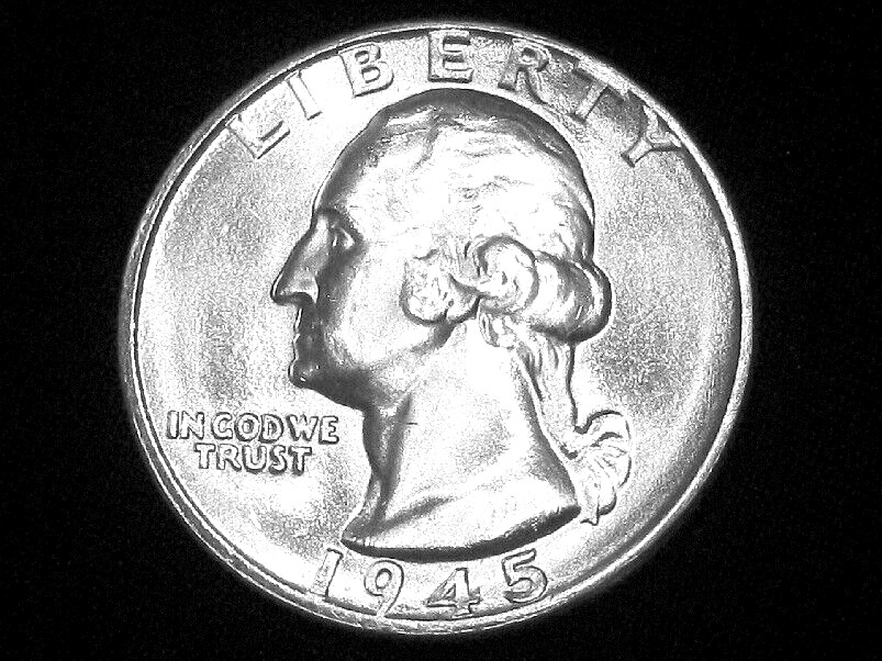1945 Washington Quarter --- Very Choice Uncirculated
