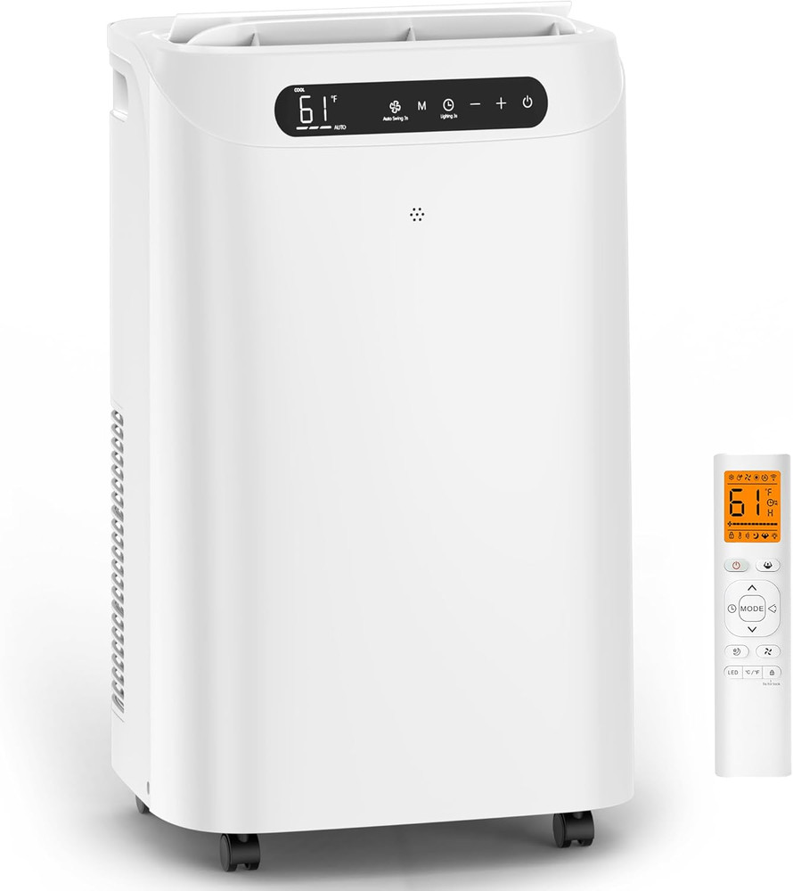 14000 BTU Portable Air Conditioners for Room Cooling up to 700 Sq. Ft, 3-IN-1 Qu