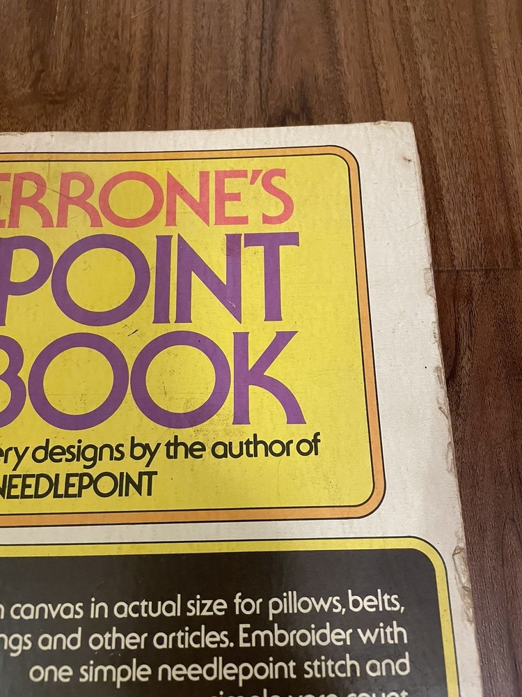 Lisbeth Perrone's Needlepoint Workbook First Edition Red Spiral Bound 1973