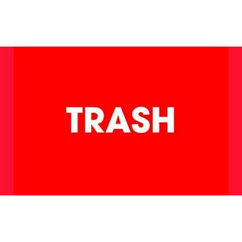 2" x 3" Trash Labels (500 per Roll)