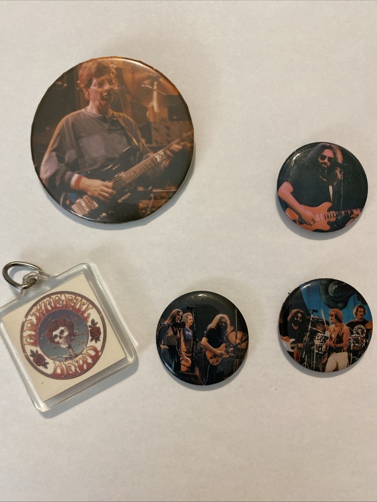 Vintage Grateful Dead Pinback Button Rock Band