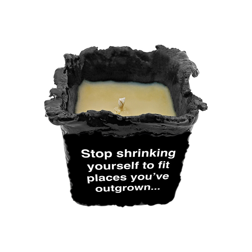 Handmade Meme Candle | Natural Clay and Aromatherapy Scented Candle - Rectangle