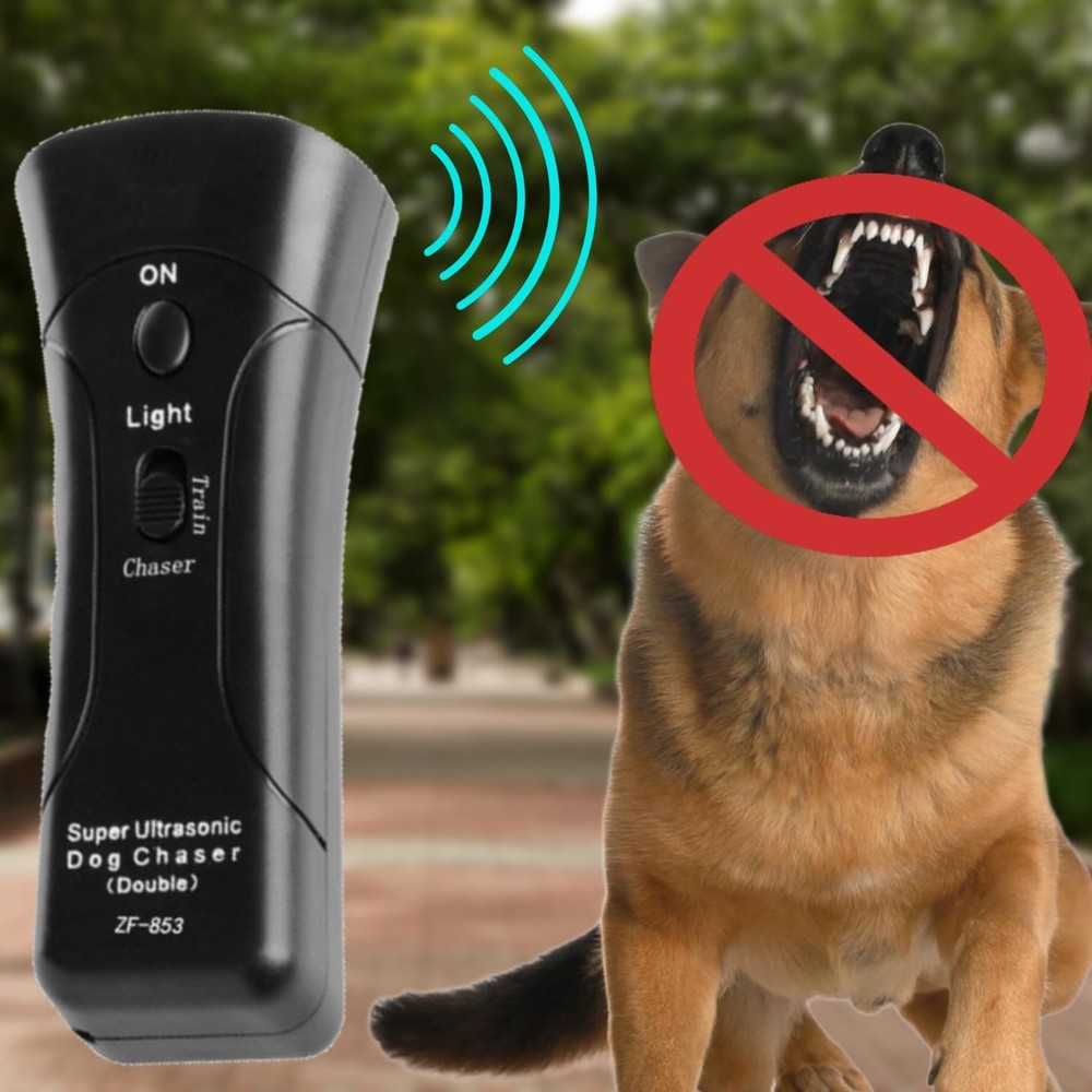 Ultrasonic Bark Control Trainer with LED Light – Humane Dog Training Device