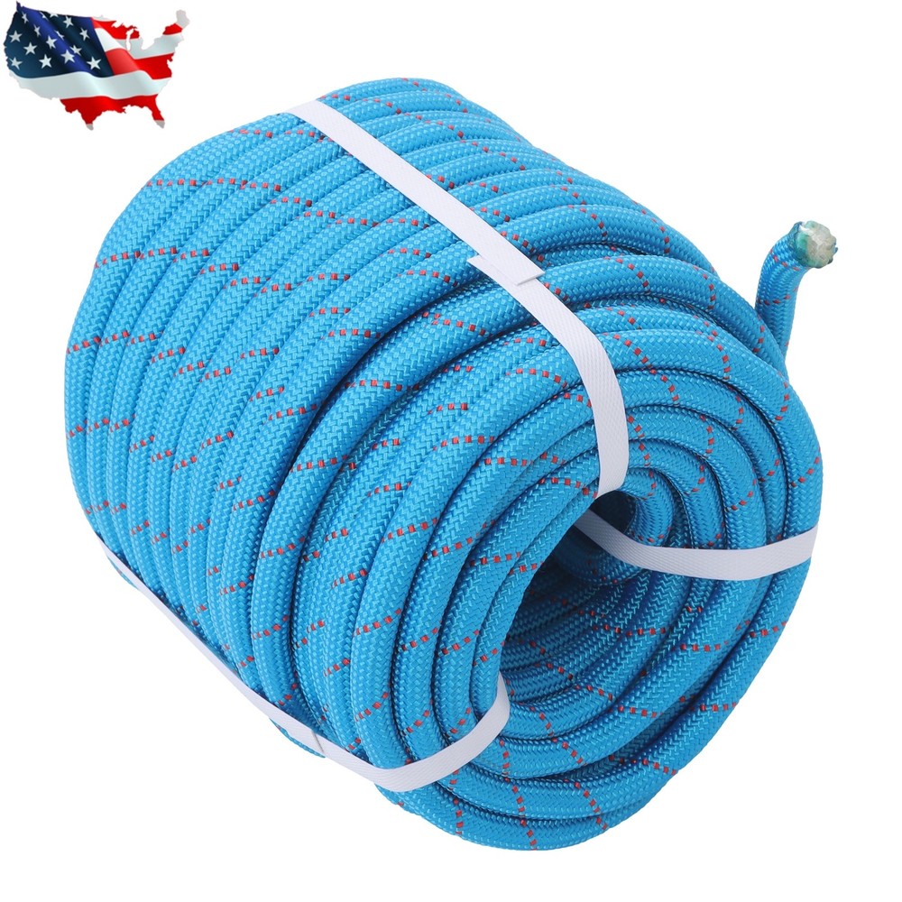 Pulling Rigging Line 1/2" × 125' Double Braid Nylon Polyester Arborist Bull Rope