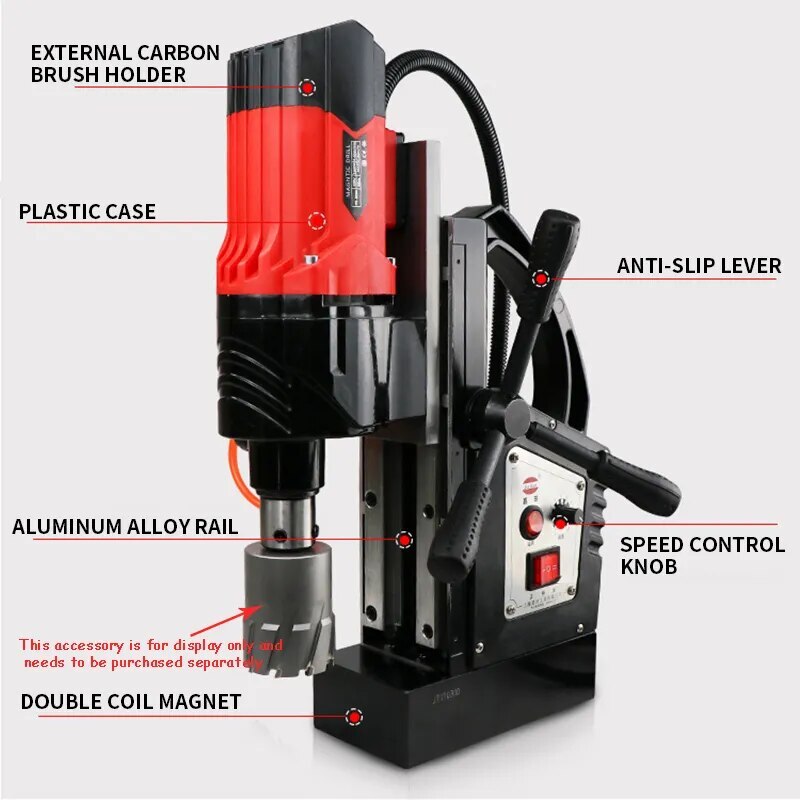 Magnetic Drill 220V Multifunct Magnetic Drill Portable Bench Drill Core Drill