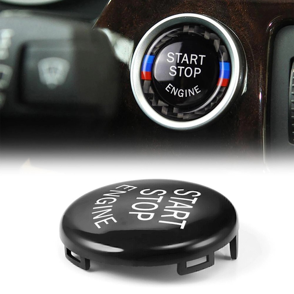 1PCS Glossy black Start/Stop button For BMW E90 E60 E70 E71 E83 E84 E87 E89