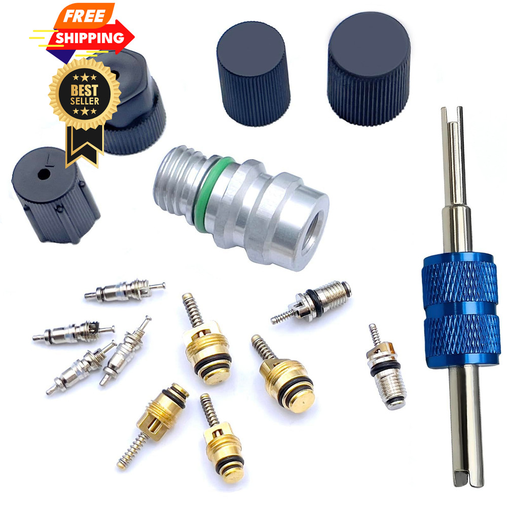 Air Conditioning Valve Core Kit | Cap & & A/C System Seal