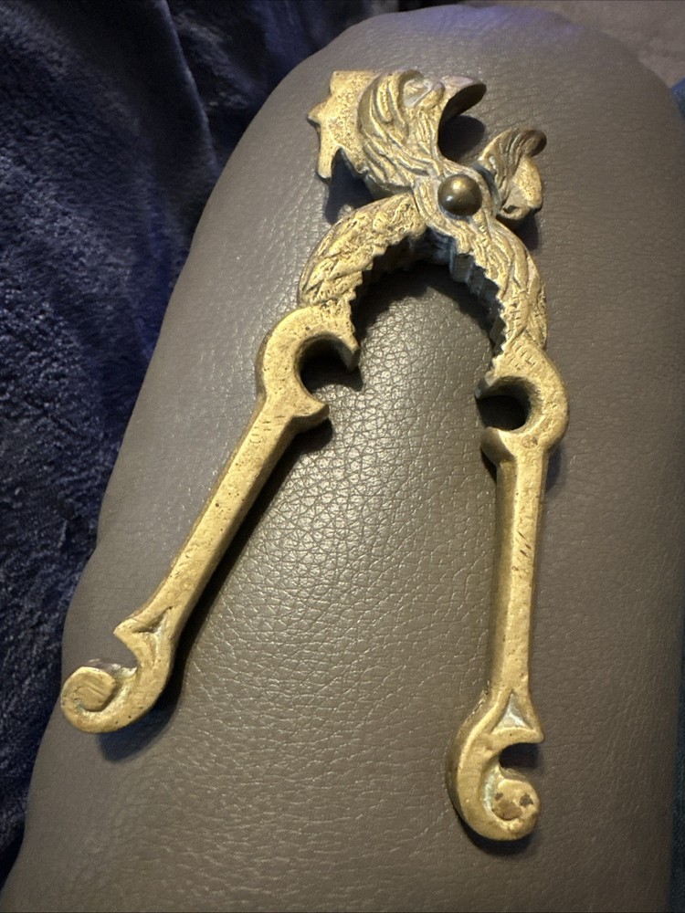 Antique Heavy Brass Eagle Rooster Nutcracker Phoenix Nut Cracker🔥🔥🔥
